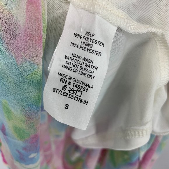 Peach Love California Dress Maxi Watercolor Sleeveless Halter Neck - Picture 8 of 12